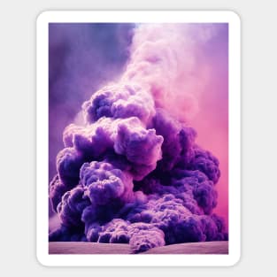 purple smoke Sticker